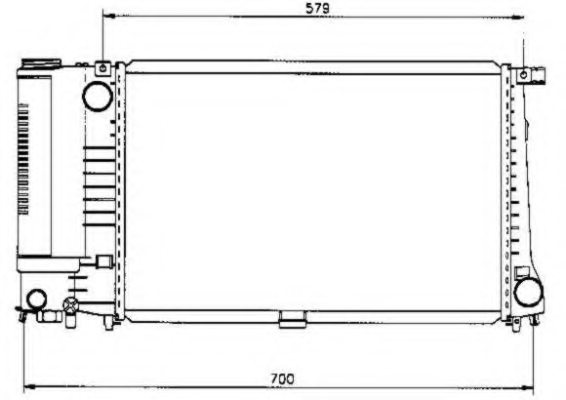 NRF 50568 Radiator, engine cooling